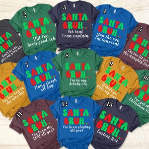 Family Christmas Shirts, Funny Christmas Family Shirts, Christmas Teacher Shirts, Matching Christmas Shirts, Teen Slang Christmas Bruh Shirt