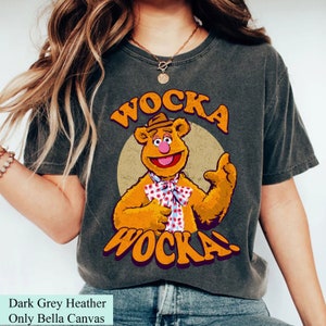 Disney The Muppet Christmas Carol Show Unisex T-shirt, Retro Fozzie Bear Wocka Wocka Shirt, Disneyland Christmas Party 2023 Shirt Gift