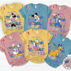 Disneyland 70th Anniversary Shirt, Disneyland Resort T-Shirt, WDW Family Vacation Sweatshirt, Mickey&Co Matching Sweater, Magic Kingdom Tee