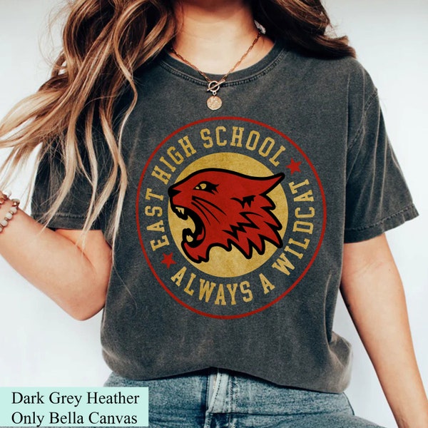 Retro Disney East High School Musical Logo Unisex T-shirt, Always A Wildcat Logo Sweatshirt, Disney Channel The Series Wildcat Shirt Gift