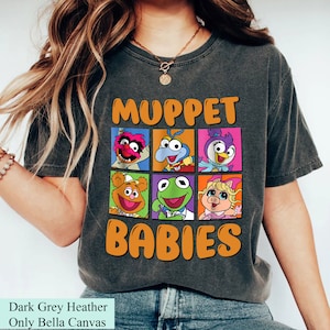 Disney The Muppet Christmas Carol Show Unisex T-shirt, Retro The Muppets Babies Kermit Gonzo Piggy Disneyland Xmas Party 2023 Shirt Gift