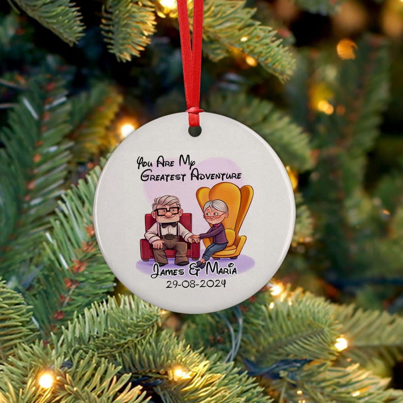 You Are My Greatest Adventure Carl and Ellie Ornament, First