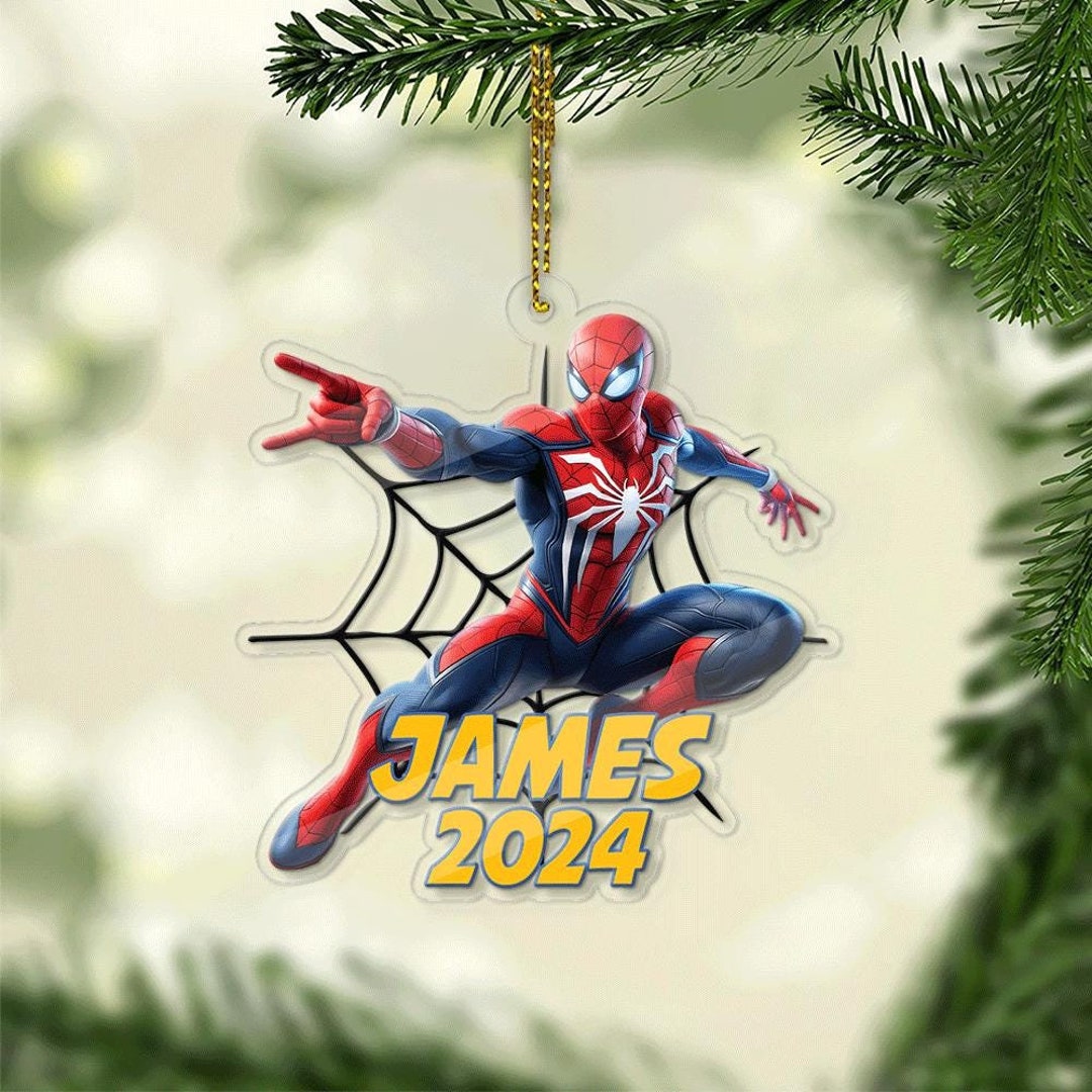 Personalized Superhero Ornament, Custom Christmas Ornament, Christmas Ornament for Boys ...