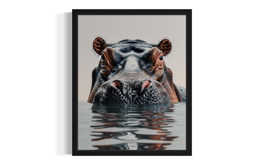Hippo Wall Art main image 0