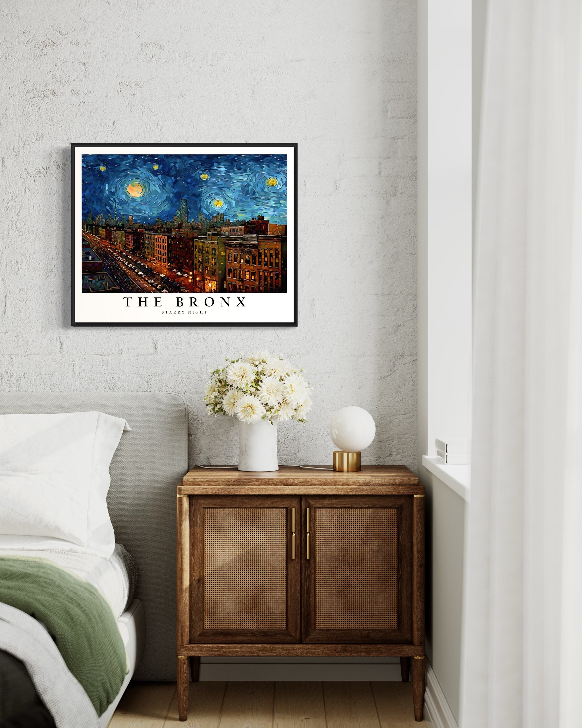 ブロンクス星月夜アートプリント、ゴッホブロンクスポスター