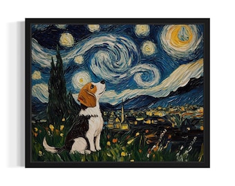 Cane Corso Aquarell Poster 30x45cm - Retro Hund Kunst Leinwand Wanddekoration