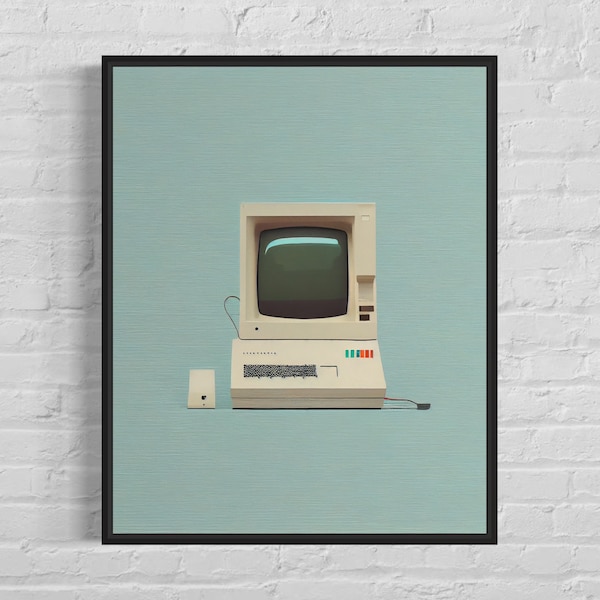 Computer Art Print  Computer Minimalist Poster