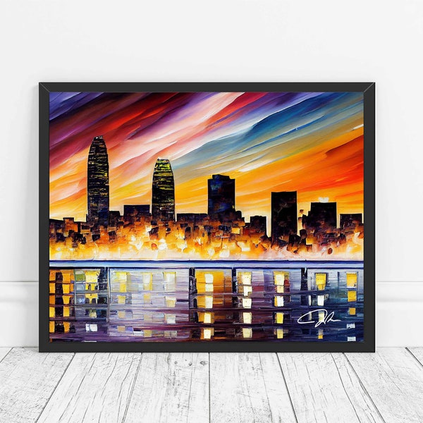 Omaha Skyline Etsy