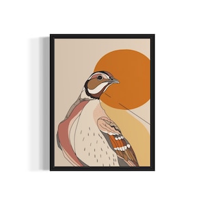 Quail Farm Animal Art Print, Wall Art Poster, Original Paint Artwork, Artwork Decor