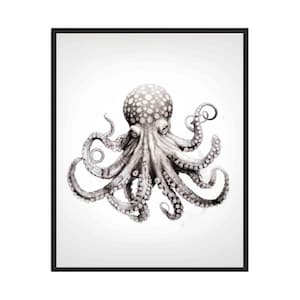 Octopus Black and White Animal Art Print, Wall Art Poster, Original Paint Artwork, Artwork Decor