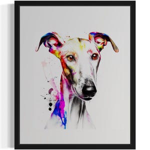 Impresión artística de acuarela de perro sabueso ibicenco, póster de arte de pared, obra de arte de pintura original, decoración de obras de arte