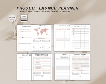 Planificateur de lancement de produit, organisateur de stratégie commerciale, planificateur de campagnes marketing, boîte à outils pour la réussite des startups