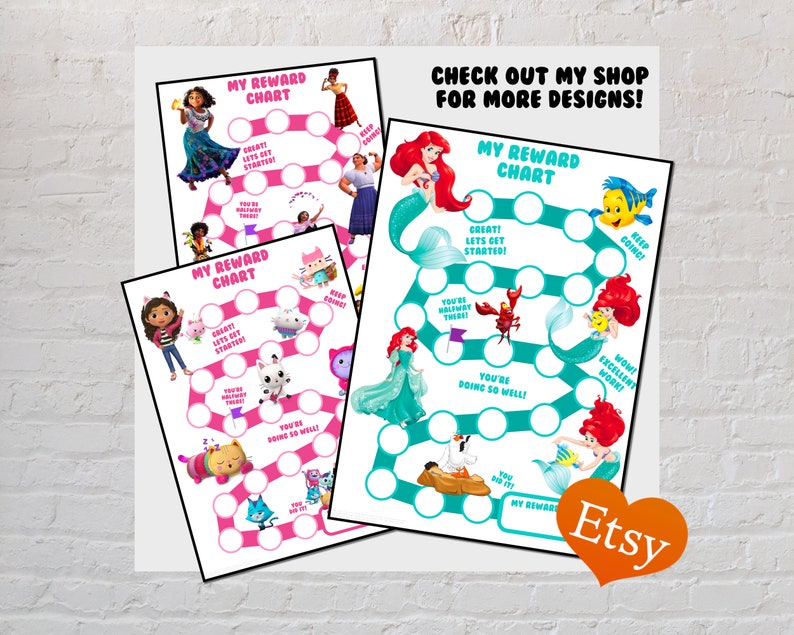 NEW Minnie Mouse Reward Chart for Kids Behaviour Chart - Etsy