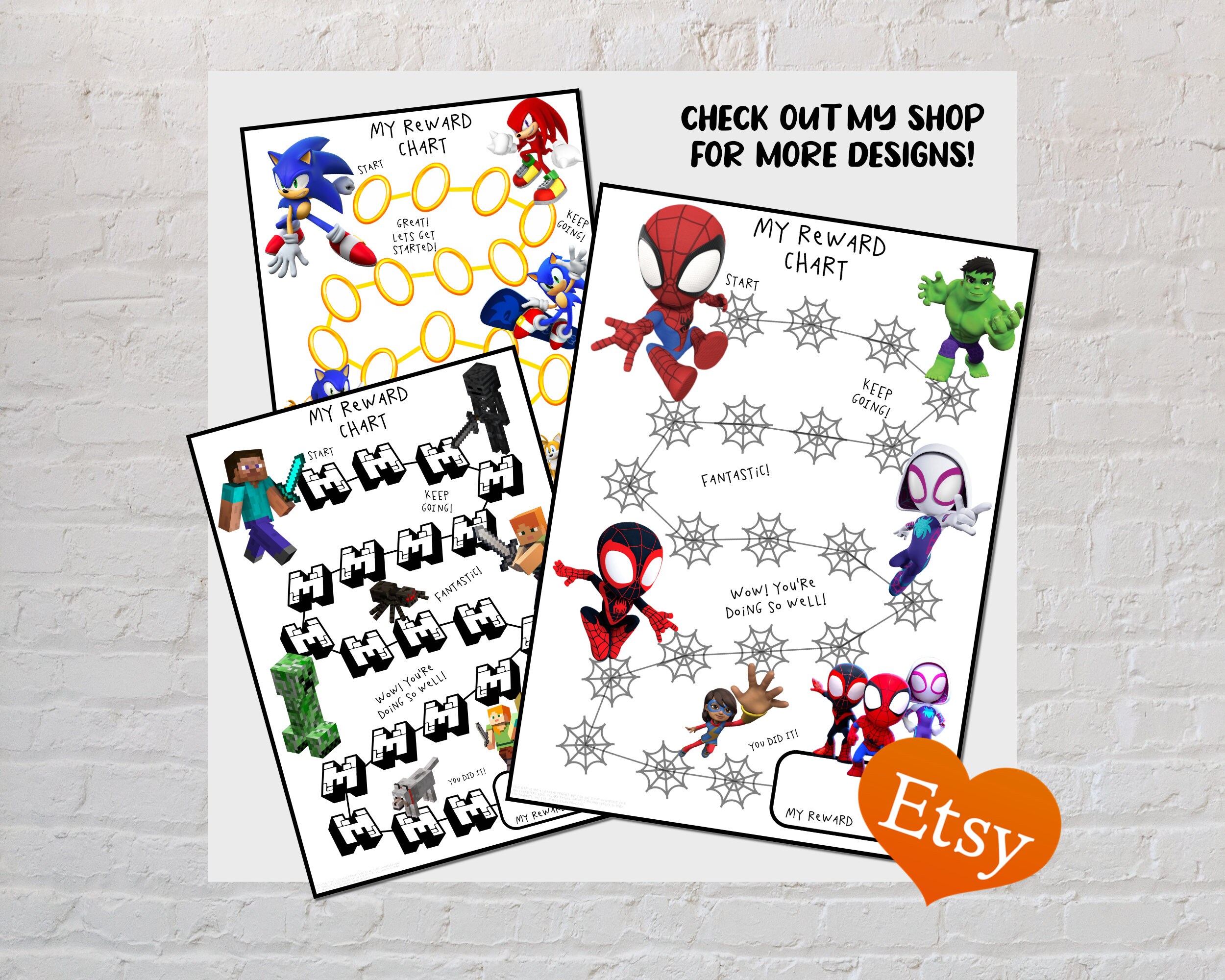 Minnie Mouse Reward Chart for Kids Behaviour Chart Printable - Etsy
