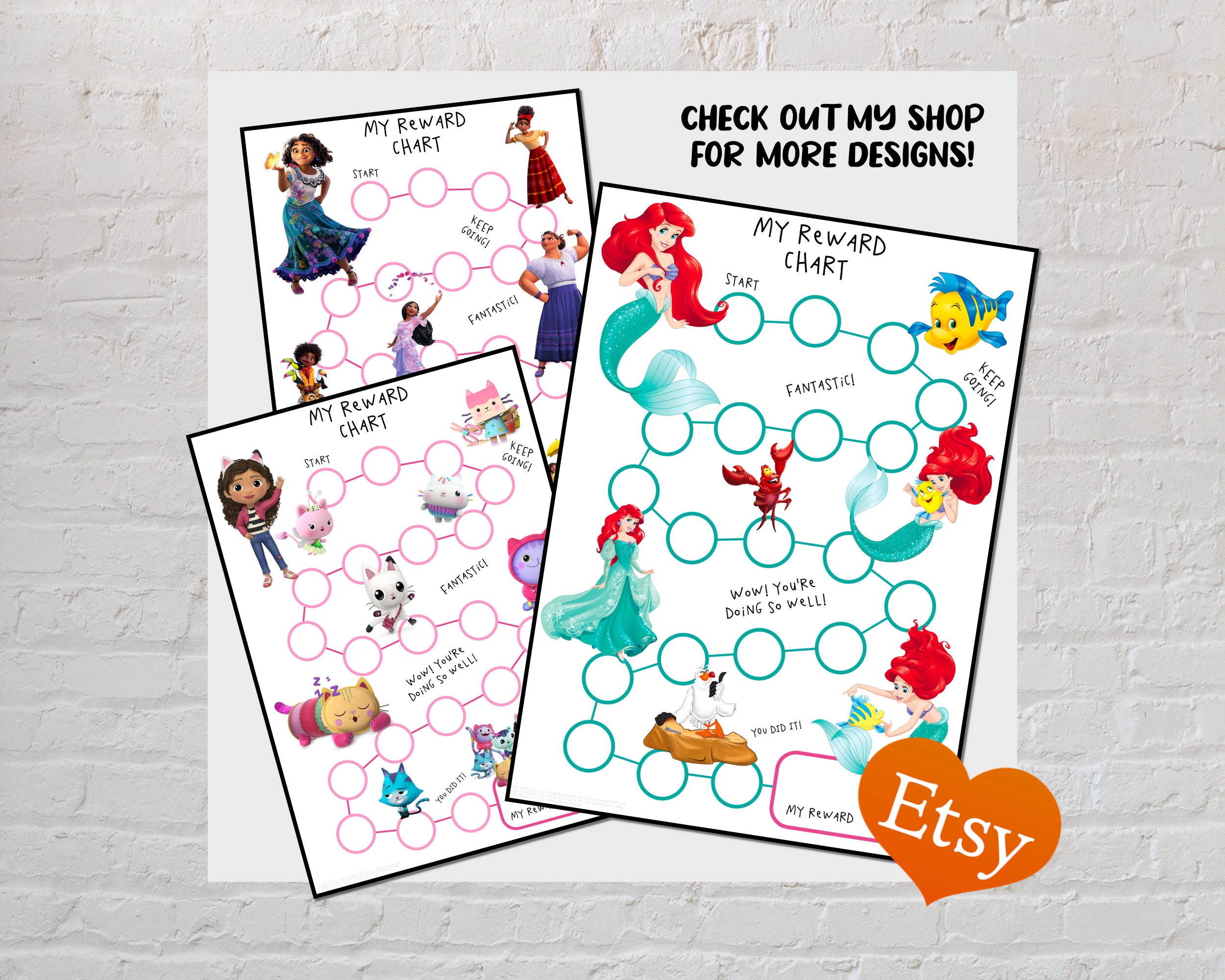 Minnie Mouse Reward Chart for Kids Behaviour Chart Printable - Etsy