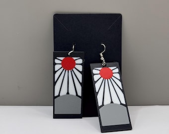 Pendientes de Demon Slayer impresos en 3D / Accesorios de cosplay / Joyería inspirada en el anime