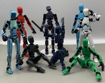 Super fun 3d printed dummy 13 action figures!!
