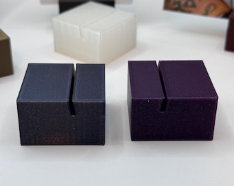 Portafotos y tarjeteros coloridos / Soporte de plástico moderno