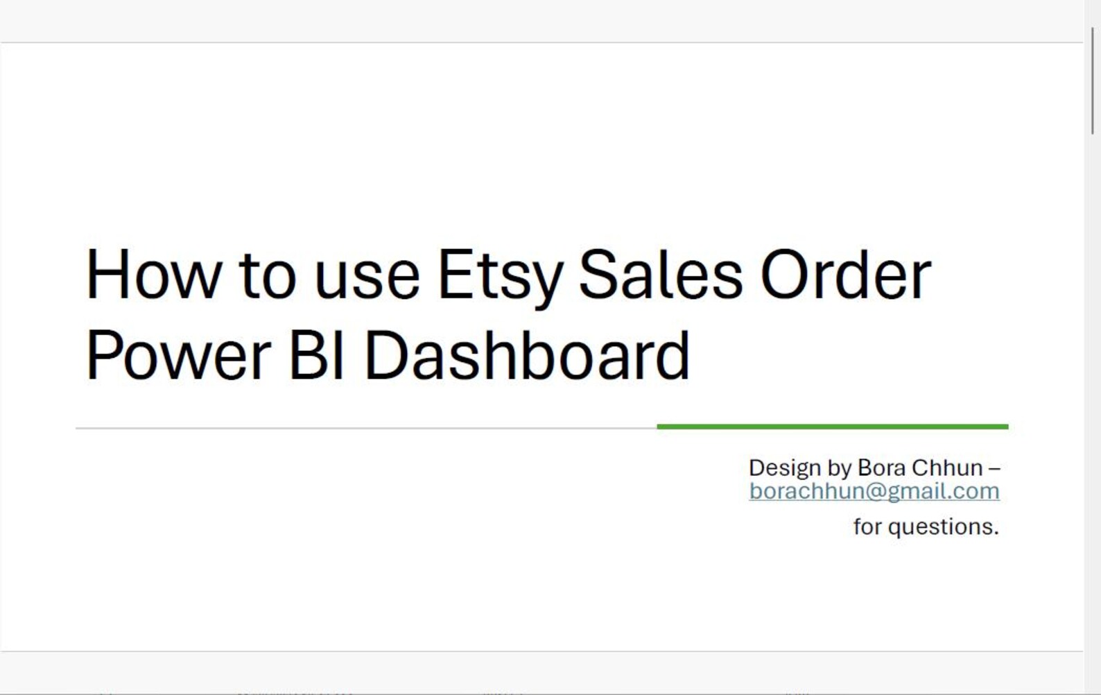 Power BI Sales Dashboard Template | KPI, Revenue, Growth (pbix) - Etsy