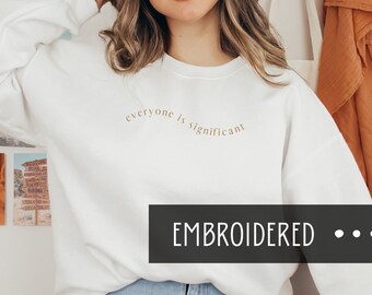 Embroidered Christian Crewneck Sweatshirt | Embroidered Sweatshirts | Christian Shirts | Jesus Sweatshirt | Embroidered Sweatshi