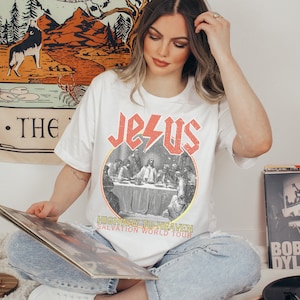 Highway to Jesus Vintage TShirt | WWJD Vintage Band Jesus T Shirt | Jesus World Tour Merch | Classic Rock Unquie Vintage Tshir