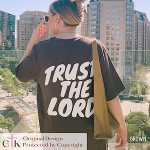 Trust the Lord Shirt | Proverbs 3 5 Guys Christian Shirt | Trust in the Lord Shirt | I Trust in God | Bible Verse T Shirt | Edgy Christian