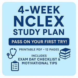NCLEX 4 Week Study plan