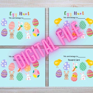 Carte perforée sur le thème du lapin de Pâques/printemps pour les salles de classe ou les parents * PDF UNIQUEMENT Plusieurs modèles