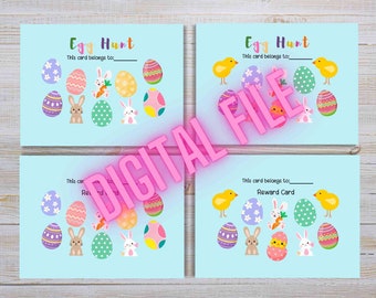 Easter Bunny/Spring Themed Rewards Punch Card for Classrooms or Parents * PDF ONLY Multiple Designs