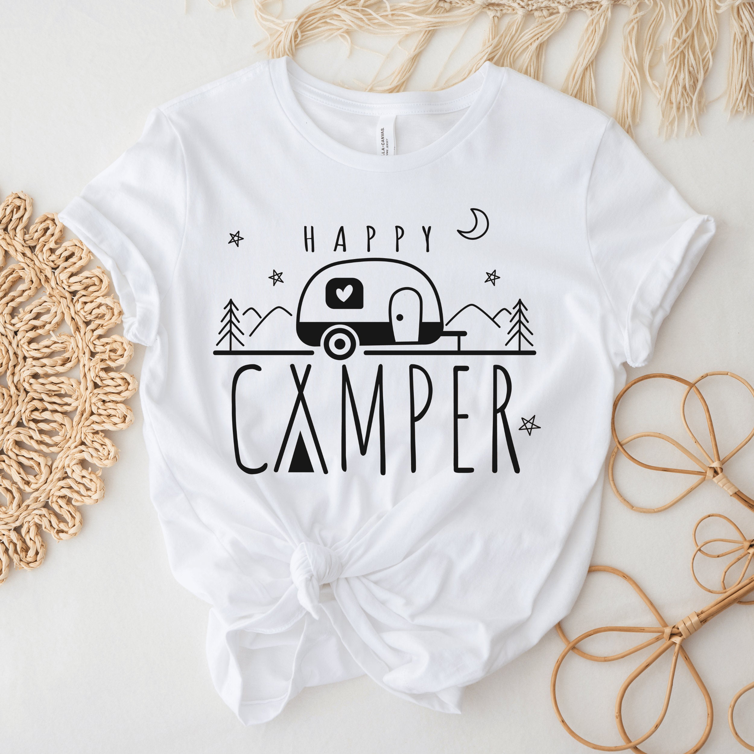 Happy Camper Shirt Camping Shirt Women Adventure Sweatshirt Etsy
