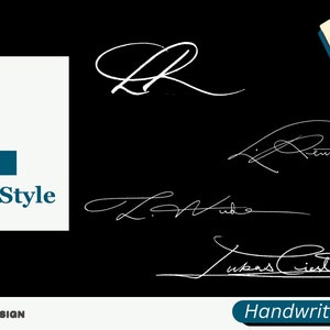 Firma de la letra L en estilo manuscrito, entrega digital en 36-72 horas, video y hoja de trabajo disponibles para tu práctica