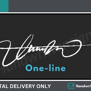 Handwritten signature design