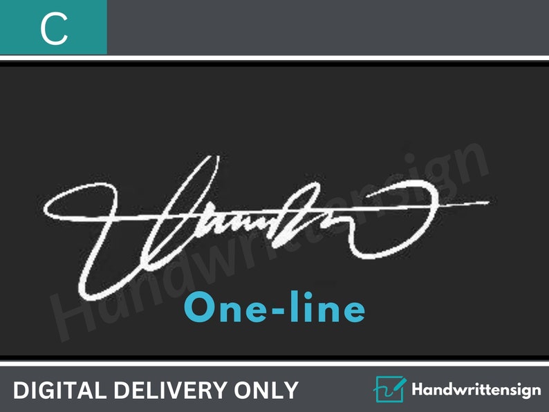 Handwritten signature design