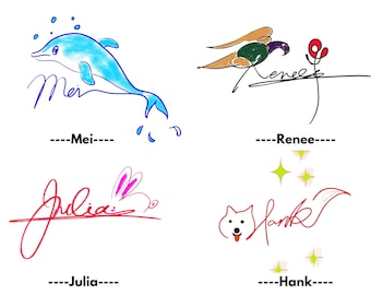 Personalized Calligraphy Signature Logo Design (Digital Delivery)