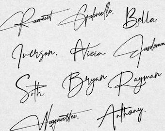 Signature Logo Design |  Real handwriting Style | Personalized Signature  | Digital Delivery | Work Signature | Calligraphy signature
