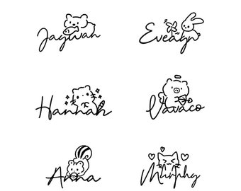 Custom Signature Logo Design: Social Media Watermark (Digital Delivery)