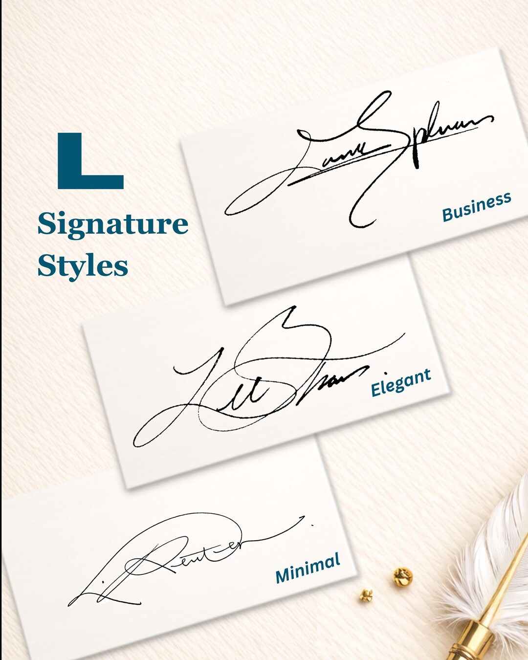 Custom 'L' Letter Signature Design | Handwritten Style (digital ...