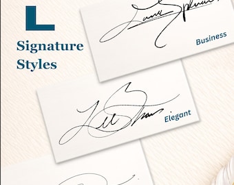 Custom 'L' Letter Signature Design | Handwritten Style (Digital Delivery)