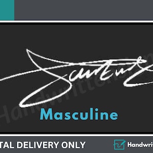 Handwritten signature design