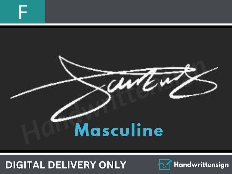 Handwritten signature design