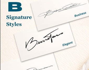 Custom 'B' Letter Signature Design | Handwritten Style (Digital Delivery)
