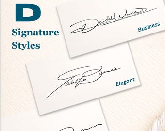 Custom 'D' Letter Signature Design | Handwritten Style (Digital Delivery)
