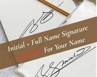 Calligraphy Signature Design with FREE Revision | Video Tutorial | Real Handwritten Style