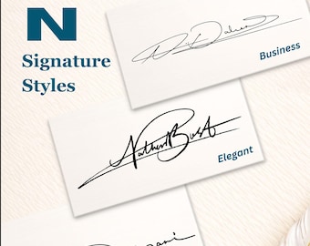 Custom 'N' Letter Signature Design | Handwritten Style (Digital Delivery)