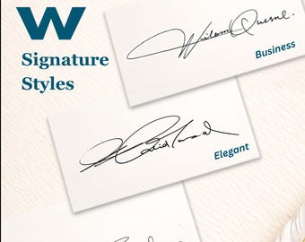 W Letter Signature Design | Real Handwritten Style | Video Tutorial + Worksheet Included | Unlimited Revision | Digital Delivery