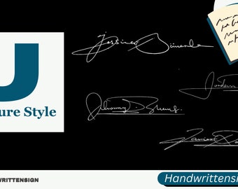 J Letter Signature Style in a handwritten style, digital delivery within 36-72 hours, video and worksheet available for your practice