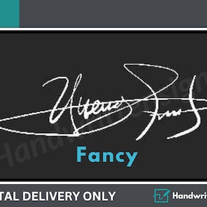 Handwritten signature design