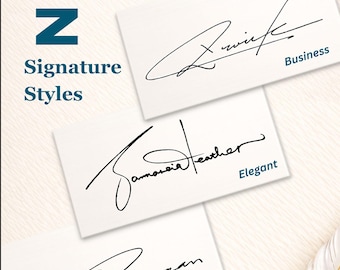 Custom Z Letter Signature Design | Handwritten Style (Digital Delivery)