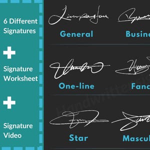 Personalized Signature Design With Unlimited Revision | Real Handwritten Style | Digital Signature  | Digital Delivery