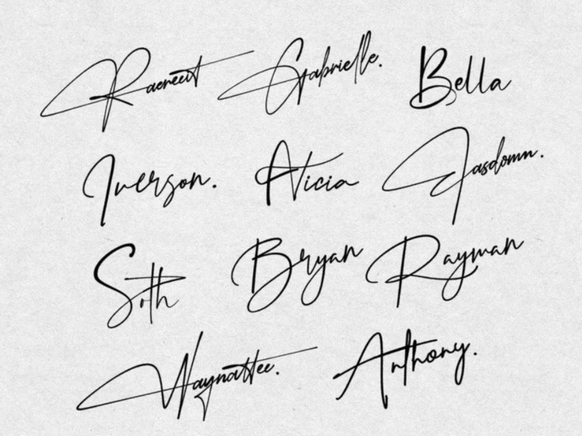 Signature Logo Design Real Handwritting Style Wedding Etsy